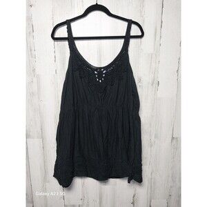Torrid 4X Black Tiered Tank Top